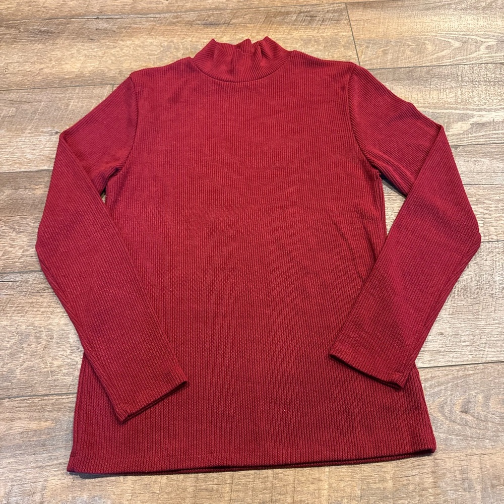 LuLaRoe Women’s Red Turtleneck Long Sleeve Sweater Top Size Medium